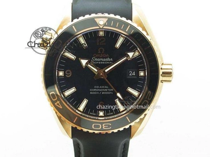 0227 HighQuality Seamaster 300M Chronometer SS Black OMF 1:1 Best Edition on SS Bracelet A2824 (Black Balance Wheel) V 7954